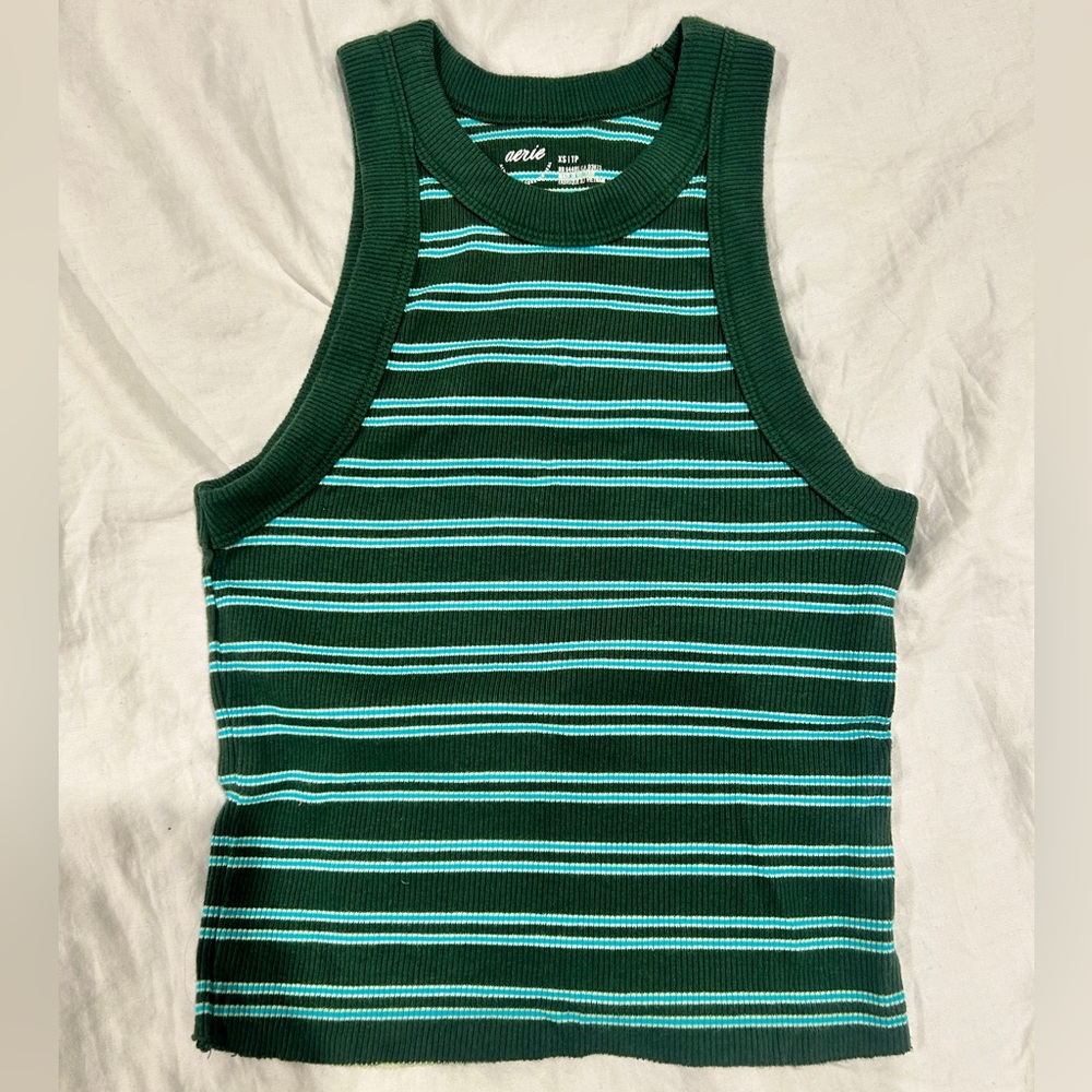 Aerie | Striped Halter Top Size XS
